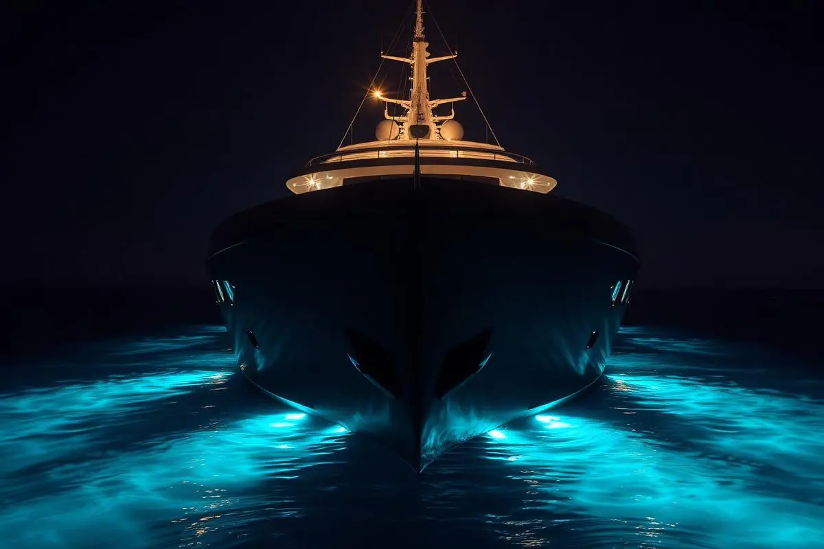 Superyacht underwater illumination